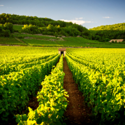Vineyars in Savigny, Burgundy