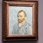 Vincent Van Gogh sel-portrait painting at the Musée d’Orsay in Paris