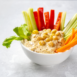 Hummus and veggies